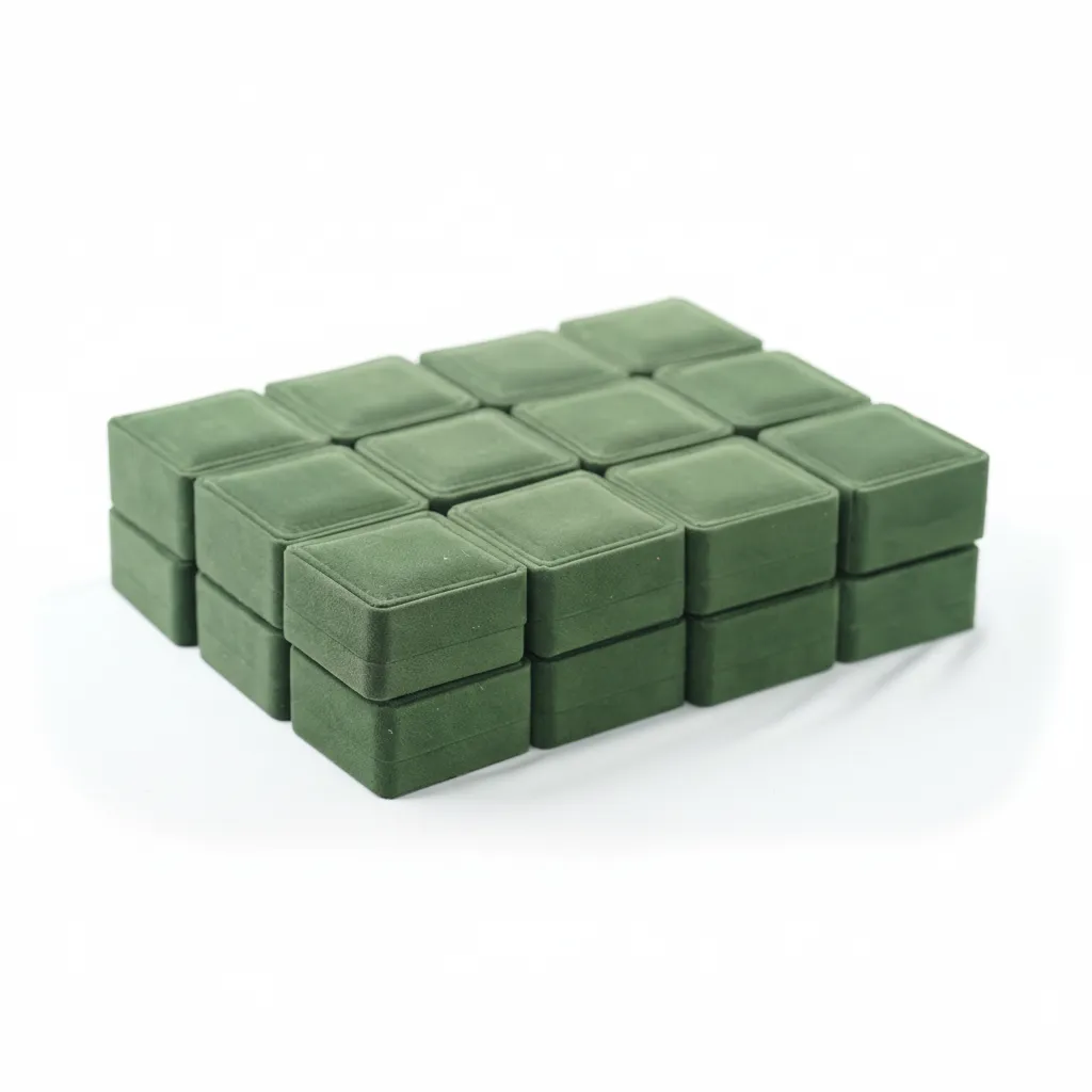 Caja de joyería cuadrada 7×7×3,5cm - Px6