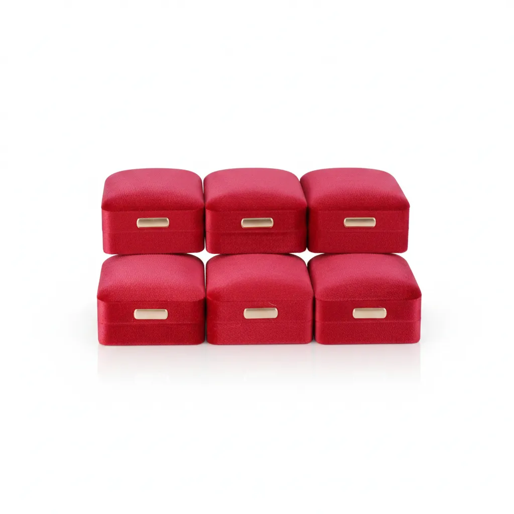 Empaque Prestige Rojo 7,5 × 9,5 × 4,3 cm - Paquete x6
