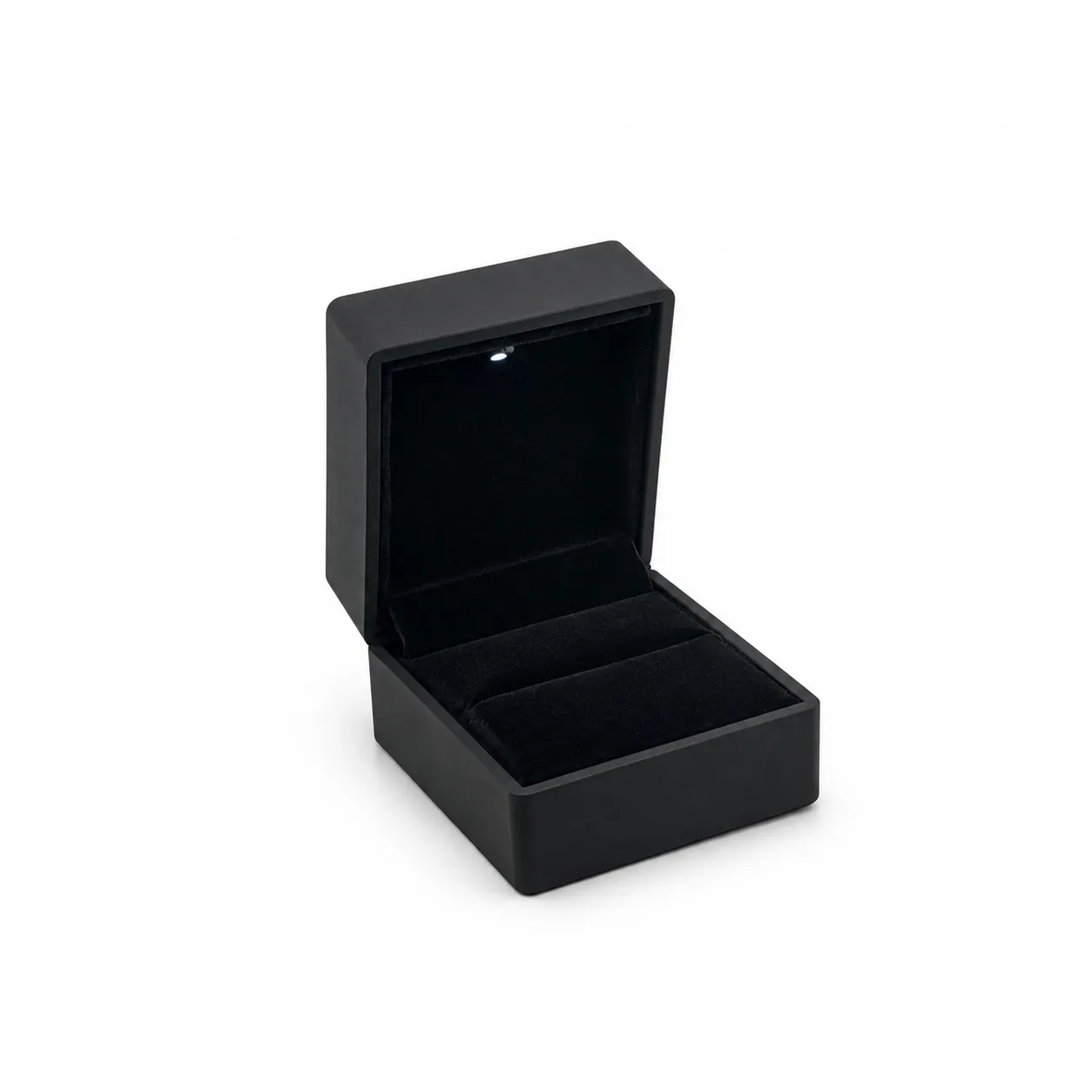 Empaque Compacto Negro con Luz 5,8 × 6,5 × 4,5 cm